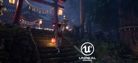 Summer NightKimono Women And Shrine On ArtStation At Https