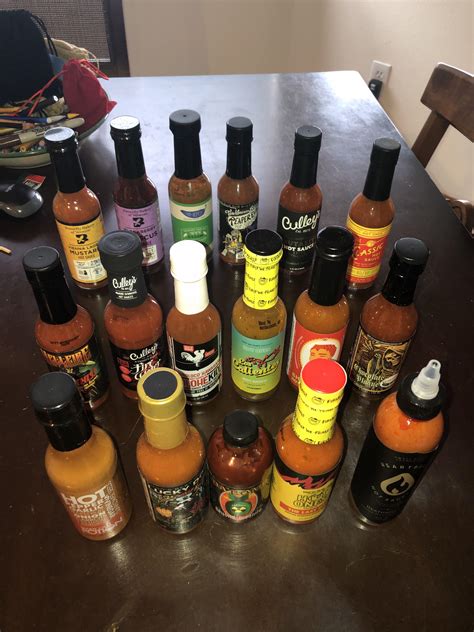 Hot Sauce Shelf In The Fridge Is Maxed Out So Heres My Backstock Of Still Unopened Bottles
