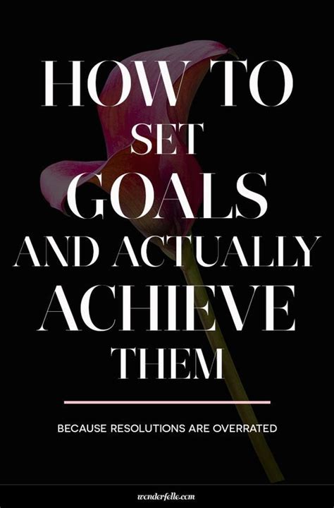 How To Set Goals And Actually Achieve Them Artofit