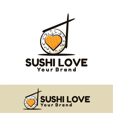 sushi love art illustration 8652871 Vector Art at Vecteezy