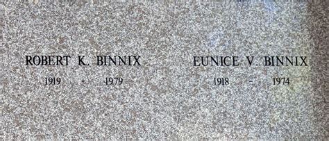 Eunice V Klotz Binnix 1918 1974 Find A Grave Memorial