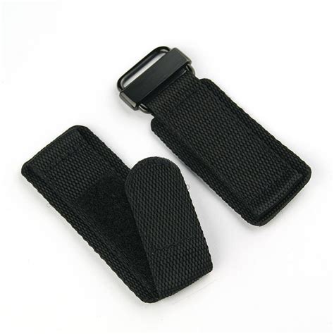 Black Nylon Hook N Loop Watch Band Carbon B And R Bands