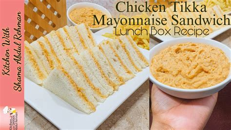 The Easiest And The Yummiest Chicken Tikka Mayo Sandwich Lunch Box