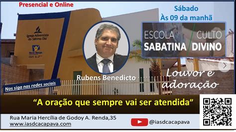 Escola Sabatina E Culto De Adora O Iasd Cpv M Elmira S Bado