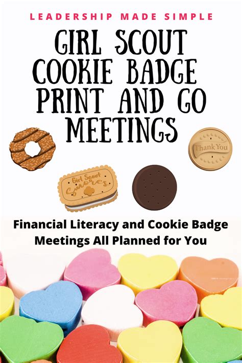 Girl Scout Cookie Badge And Financial Literacy Badge