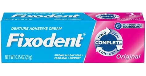 Fixodent Complete Original Denture Adhesive Cream 21g Price