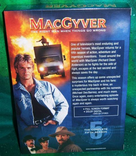 NEW RICHARD DEAN ANDERSON MACGYVER FIFTH 5TH SEASON 5 FIVE 6 DISC TV