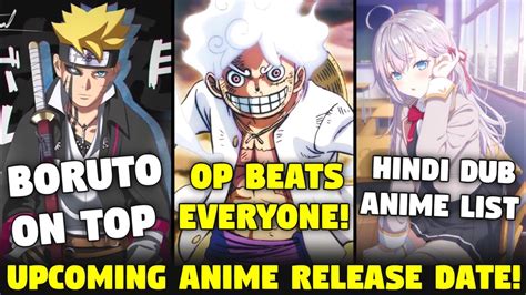 Upcoming Hindi Dub Animes Release Date One Piece Surpassed Every