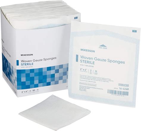 Amazon MED PRIDE 3 X 3 Sterile Gauze Pads For Wound Dressing 100