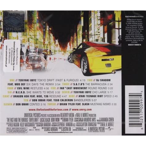 The Fast and the Furious Tokyo Drift soundtrack Szybcy i wściekli