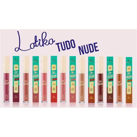 Kit Batom Líquido Latika Matte Tudo Nude cores Shopee Brasil