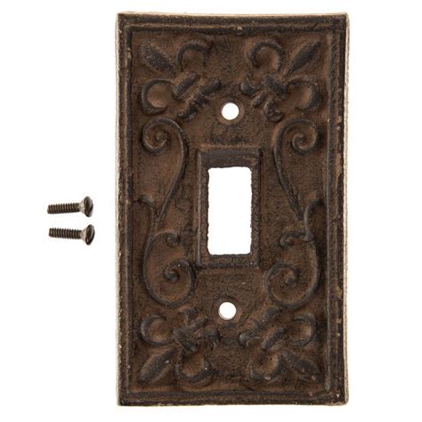 Rust Cast Iron Single Switch Plate Hobby Lobby 466151 Rustic Switch Plates Switch Plates