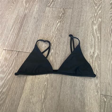 Bamba Swim Swim Bamba Swim Black Bikini Triangle Top String Medium