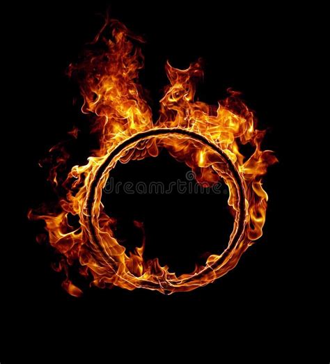 Ring Of Fire Stock Photo Image Of Dunkel Orange Fire 30881182