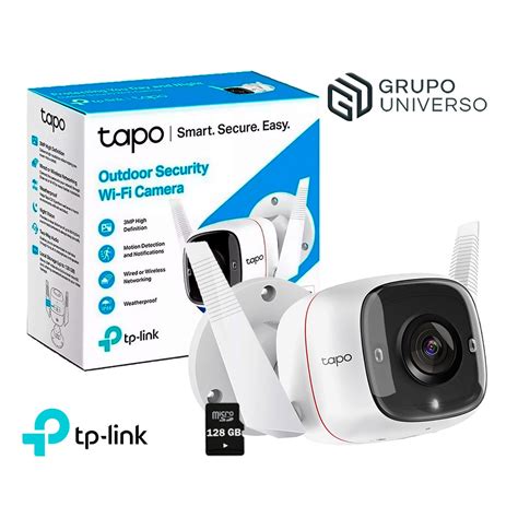 Ripley C Mara De Seguridad Wi Fi Exterior Tp Link Tapo C Mp Sd