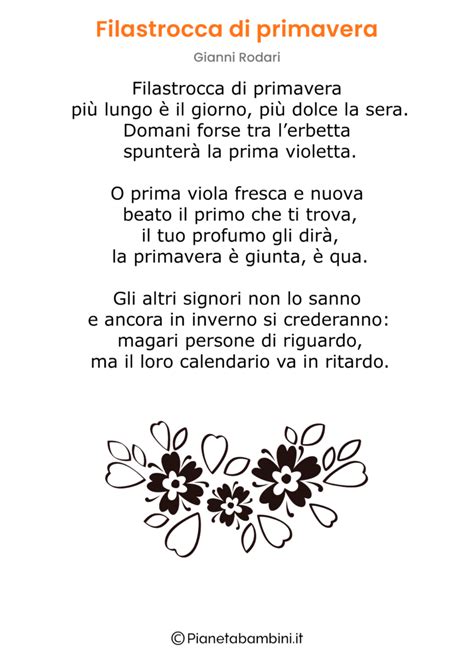 Poesie Sulla Primavera Di Gianni Rodari Pianetabambini It