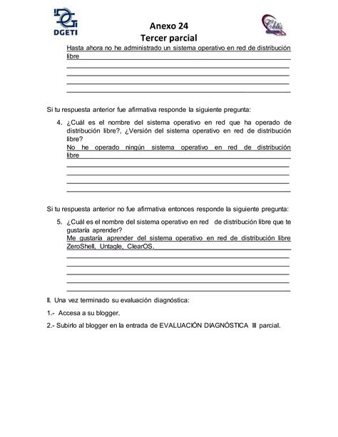 Anexo 24 test de evaluación diagnóstico de sistemas operativos en red