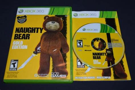 Naughty Bear Gold Edition Item Box And Manual Xbox 360