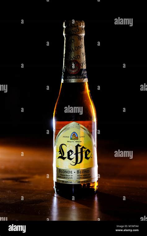 Bottle of Leffe beer Stock Photo - Alamy