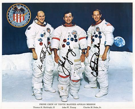 Charles Duke SIGNED 8X10 PHOTO AUTOGRAPH REPRINT Apollo 16 Autographs ...