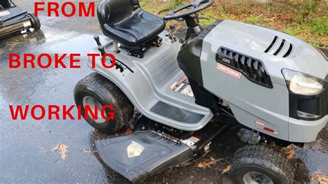 Craftsman LT1500 Lawn Mower Broken To Working YouTube