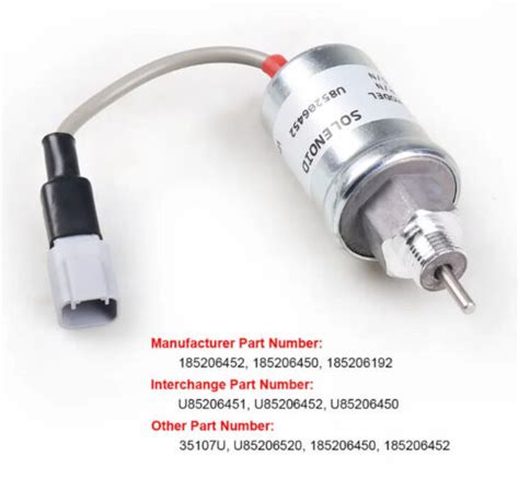 U U V Fuel Shutoff Stop Solenoid For