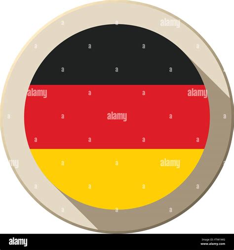 Germany Flag Button Icon Modern Stock Vector Image Art Alamy