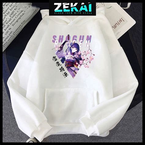 BST Áo Hoodie Genshin Impact in hình Xiao Ganyu Hutao Shogun mẫu mới HOT độc đẹp giá rẻ
