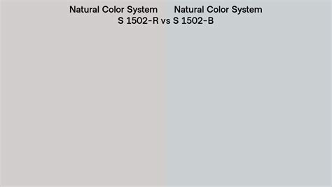 Natural Color System S 1502 R Vs S 1502 B Side By Side Comparison