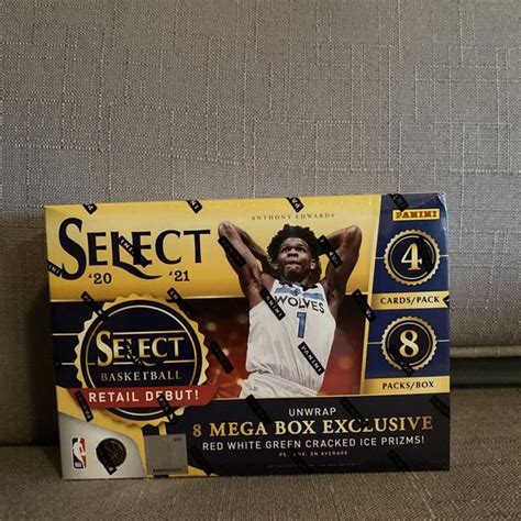 Verified Panini Select Basketball Mega Box Red White Green