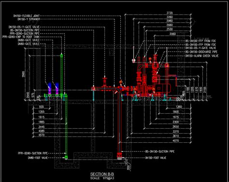 Fire Fighting Pump Room Diagram Fire Fighting Pump Room Draw