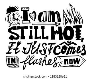 Still Hot Just Comes Flashes Creative Stock Vector Royalty Free Shutterstock