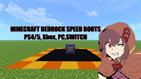 Minecraft Bedrock Speed Boots Tutorial Commands For Ps45xboxpc