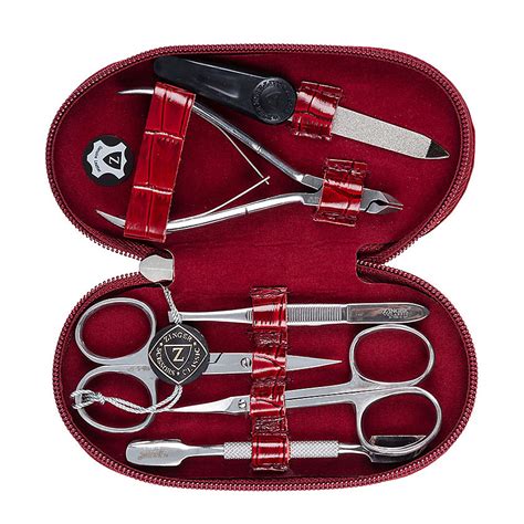 ZINGER Набор для маникюра и педикюра Classic MS-71044, бордовый 1 шт ...