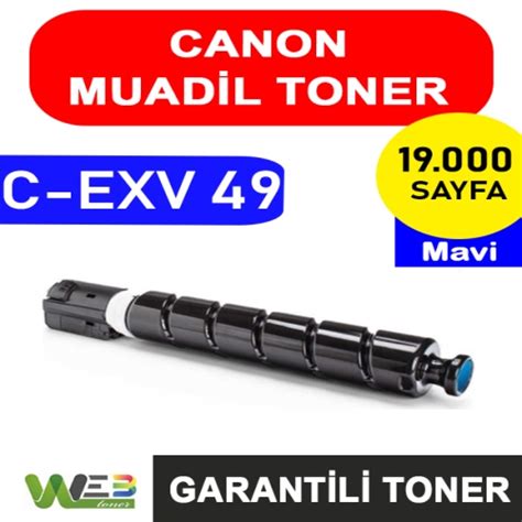 Web Toner Wt Exv C Wt Exv C Sayfa Mav Cyan Muadil Lazer