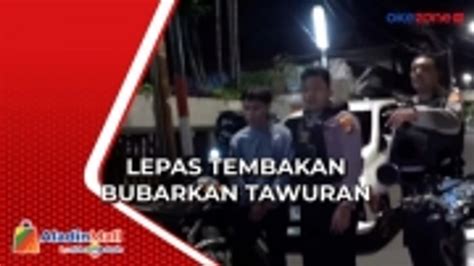 Bubarkan Tawuran Di Pulogadung Polisi Lepas Tembakan Video Dailymotion