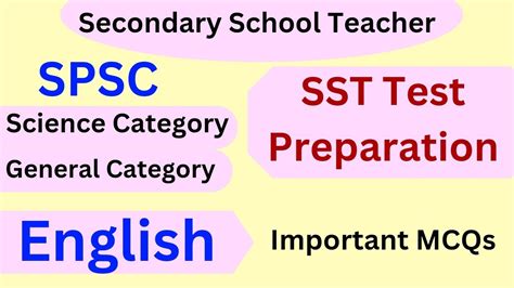 English Mcqs For Spsc Sst Test Preparation Sst General Category Sst