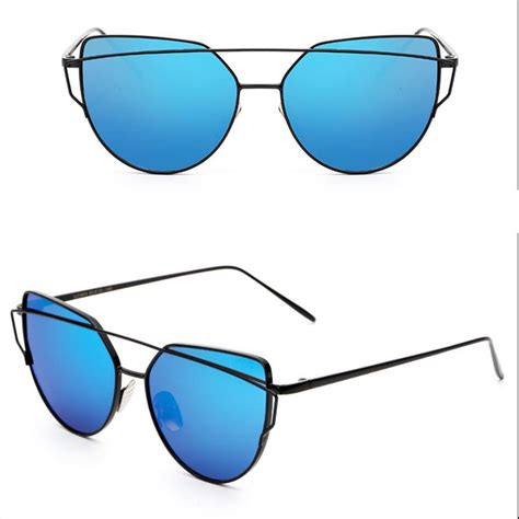 Buy Fashion Cat Eye Sunglasses Metal Frame Women Men Summer Travel