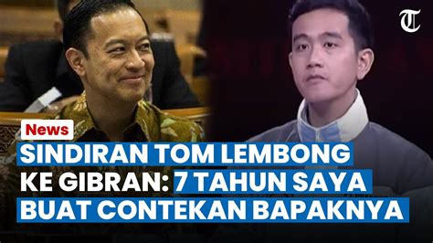 Reaksi Thomas Lembong Namanya Disebut Gibran Saat Debat Ungkit Tahun