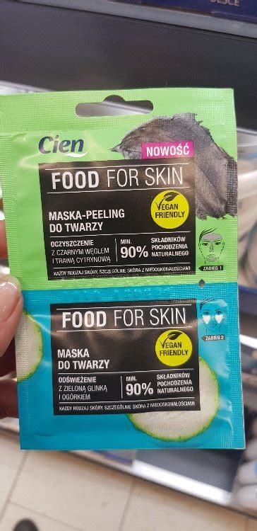 Cien Food For Skin Maska Peeling Do Twarzy Maska Do Twarzy INCI Beauty