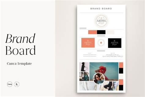 Brand Board Canva Template Graphic By Kemet Studio Creative Fabrica