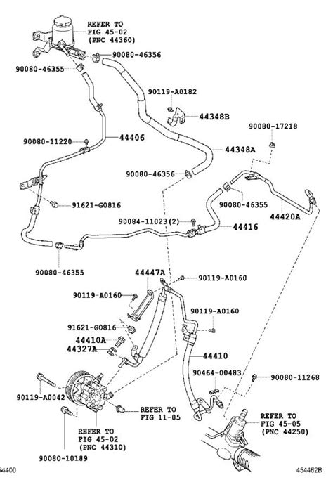 443480E010 Power Steering Reservoir Hose Line COOLER Brakes