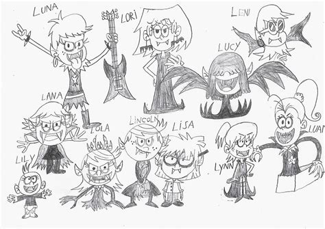 The Loud Vampires by LinePencilArtXX on DeviantArt