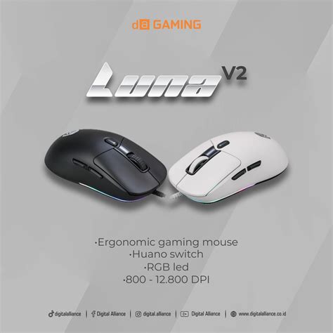 Jual Mouse Digital Alliance Luna V Mouse Da Luna Rgb V Gaming Mouse