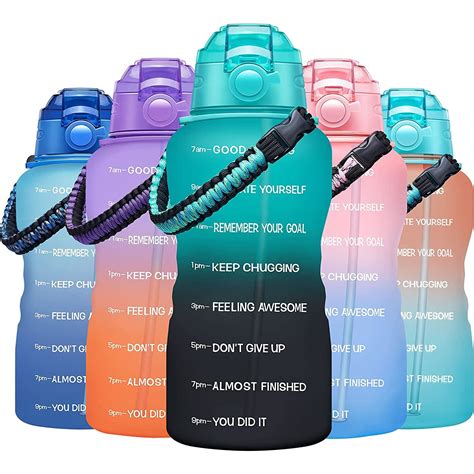Hit your daily hydration goals with this motivational water bottle