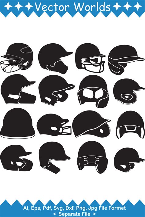 Baseball Helmet SVG Vector Design. - MasterBundles