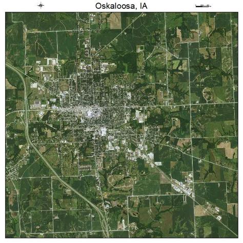 Aerial Photography Map of Oskaloosa, IA Iowa