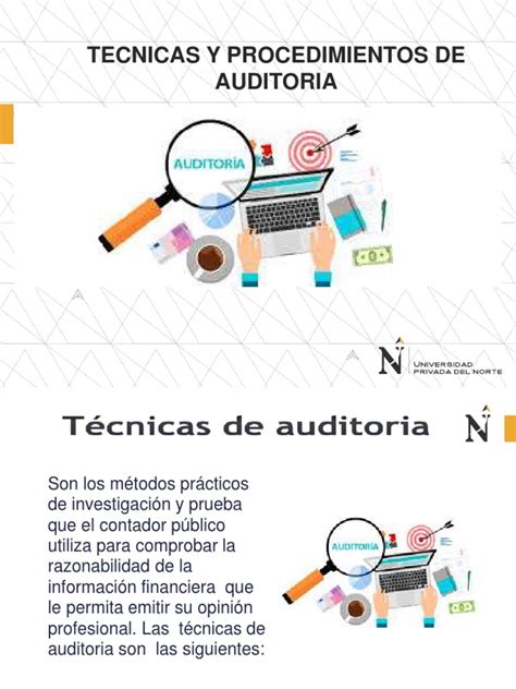 Tecnicas De Auditoria Contabilidad Auditoría