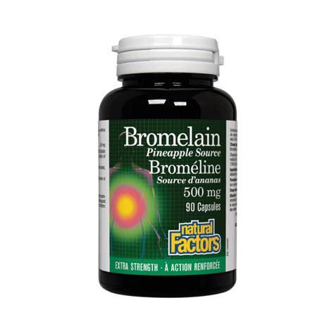 БРОМЕЛАИН 500мг капсули 90бр НАТУРАЛ ФАКТОРС | BROMELAIN 500mg caps ...