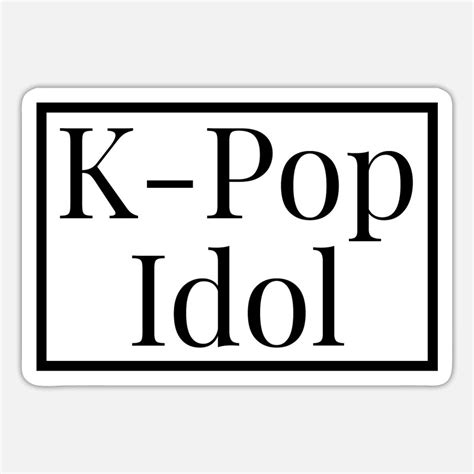 Pop Idol Stickers Unique Designs Spreadshirt